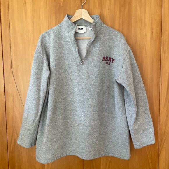 DKNY Oversize 1/4 Zip Sweater - Picture 1 of 6